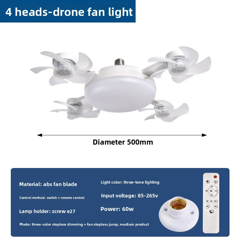 LED Ceiling Fan Light with Remote Control