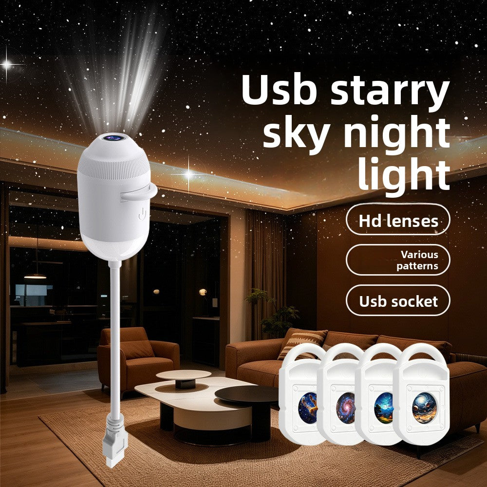 USB Star Projector Night Light