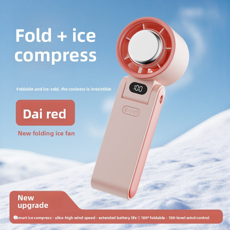 Portable USB Rechargeable Folding Handheld Fan